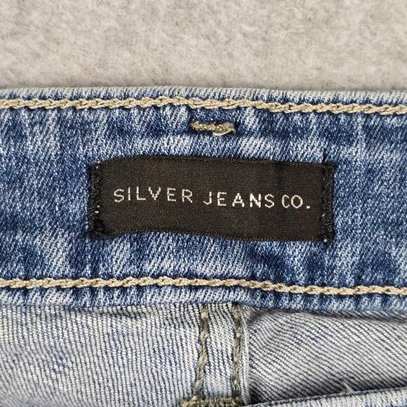 Silver Jeans Women's Skinny Jeans - Light Blue - Picture 12 of 16